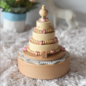 Egérkés torta - mozgó zenedoboz - otthon & életmód - dekoráció - asztal és polc dekoráció - zenedoboz - Meska.hu