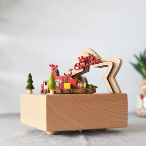 Christmas vonat - mozgó zenedoboz - otthon & életmód - dekoráció - asztal és polc dekoráció - zenedoboz - Meska.hu