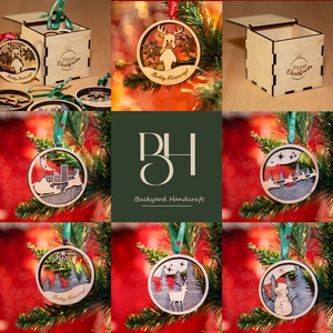 Karácsonyi ajándékdoboz - karácsony - karácsonyi ajándékozás - karácsonyi ajándékcsomagolás - Meska.hu