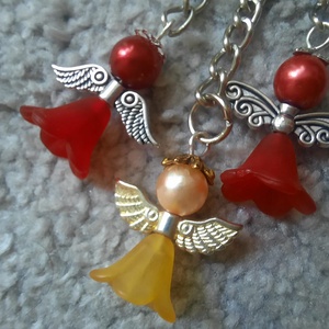 Szoknyás angyalka - táska & tok - kulcstartó & táskadísz - kulcstartó - Meska.hu