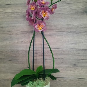 Gyöngy orchidea - otthon & életmód - dekoráció - asztal és polc dekoráció - asztaldísz - Meska.hu