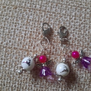 Pici angyal, Táska & Tok, Kulcstartó & Táskadísz, Táskadísz, Gyöngyfűzés, gyöngyhímzés, MESKA