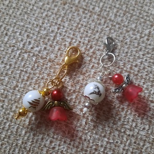 Pici angyal, Táska & Tok, Kulcstartó & Táskadísz, Táskadísz, Gyöngyfűzés, gyöngyhímzés, MESKA