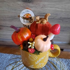 Őszi asztaldísz - kellékek & szerszámok - dekorációs kellékek - őszi dekor - őszi dekortök - Meska.hu