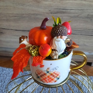 Őszi asztaldísz - kellékek & szerszámok - dekorációs kellékek - őszi dekor - őszi dekortök - Meska.hu