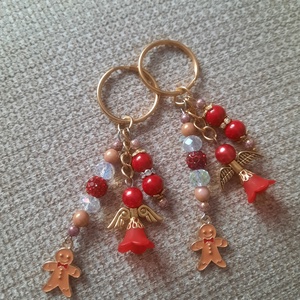 Mézis kulcstartó, Táska & Tok, Kulcstartó & Táskadísz, Kulcstartó, Gyöngyfűzés, gyöngyhímzés, MESKA