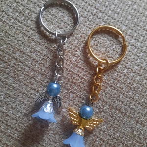 Angyalka kulcstartó, Táska & Tok, Kulcstartó & Táskadísz, Táskadísz, Gyöngyfűzés, gyöngyhímzés, MESKA