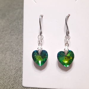 Szivecskés fülbevaló - Meska.hu