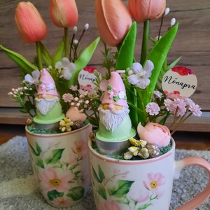 Tulipános asztaldísz , Otthon & Életmód, Dekoráció, Asztal és polc dekoráció, Asztaldísz, Mindenmás, MESKA