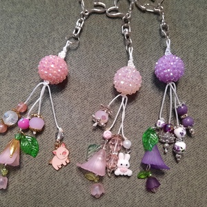 Bogyós kulcstartó , Táska & Tok, Kulcstartó & Táskadísz, Kulcstartó, Gyöngyfűzés, gyöngyhímzés, MESKA