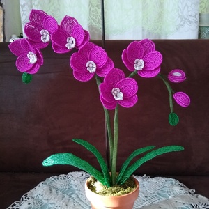 Orchidea gyöngyből -  - Meska.hu