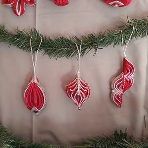 Karácsonyfadísz - karácsony - karácsonyi lakásdekoráció - karácsonyfadíszek - Meska.hu