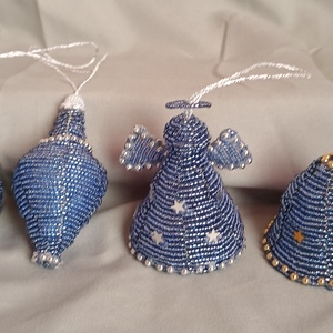 Karácsonyfa díszek gyöngyből - Meska.hu