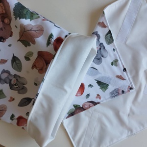 Piknik és uzsonnás pack - uzsonnás tasak, snack tasakok és újraszalvéta, belül vízzáró réteggel - táska & tok - uzsonna- & ebéd tartó - szendvics csomagoló - Meska.hu