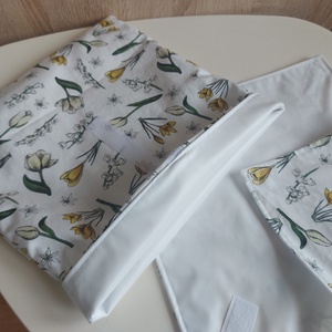 Egyedi virágmintás ételtárolók: snack tasak, uzsonnás tasak, újraszalvéta vízzáró réteggel - táska & tok - uzsonna- & ebéd tartó - szendvics csomagoló - Meska.hu