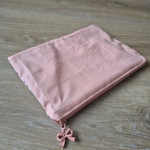 Madármintás pamut nesszeszer - masnis cipzárral - táska & tok - neszesszer - Meska.hu