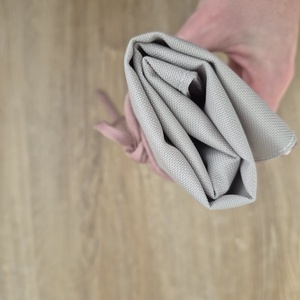 Szürke-virágmintás textil tok, tároló, Otthon & Életmód, Papír, írószer, Tolltartó & Ceruzatekercs, Varrás, MESKA