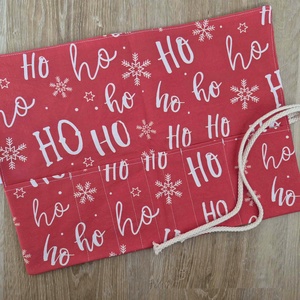 Karácsonyi ceruzatekercs, ceruzatartó, tok  - otthon & életmód - papír, írószer - tolltartó & ceruzatekercs - Meska.hu