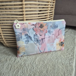 Sárga virágos vízhatlan nesszeszer, pamut béléssel, Táska & Tok, Neszesszer, Varrás, MESKA