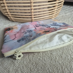 Sárga virágos vízhatlan nesszeszer, pamut béléssel - táska & tok - neszesszer - Meska.hu