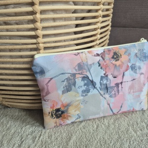 Sárga virágos vízhatlan nesszeszer, pamut béléssel - táska & tok - neszesszer - Meska.hu