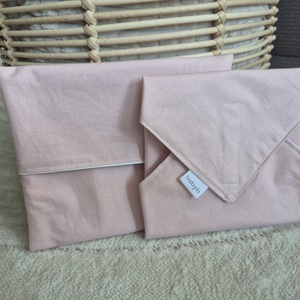 Rózaszín újraszalvéta és snack tasak, belül vízzáró réteggel, Táska & Tok, Uzsonna- & Ebéd tartó, Szendvics csomagoló, Varrás, MESKA