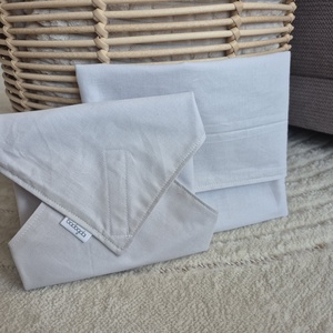 Szürke újraszalvéta snack tasakkal, belül vízzáró réteggel - Meska.hu