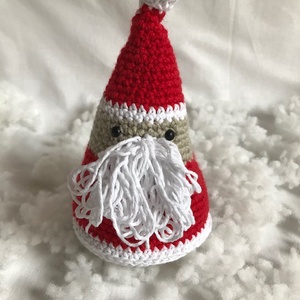 Mikulás bácsi - pihe-puha horgolt karácsonyi figura, Játék & Sport, Plüssállat & Játékfigura, Más figura, Horgolás, MESKA