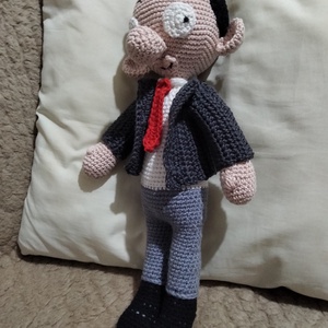 Mr. Bean horgolt játékfigura  - játék & sport - plüssállat & játékfigura - ember - Meska.hu