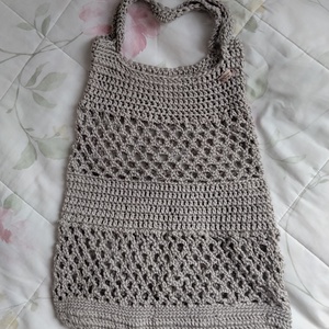 Horgolt egyedi táska, bevásárló táska - táska & tok - kézitáska & válltáska - nagy pakolós táska - Meska.hu