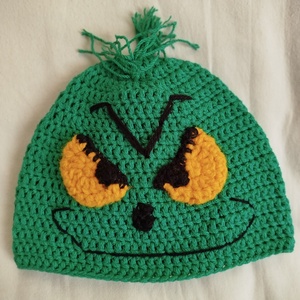 Horgolt gyereksapka - Grincs figurás  , Ruha & Divat, Sál, Sapka, Kendő, Sapka, Horgolás, MESKA