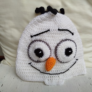 Horgolt gyereksapka-Olaf mesefigurás  , Ruha & Divat, Sál, Sapka, Kendő, Sapka, Horgolás, MESKA