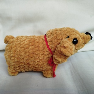 Horgolt kis kutya - játék & sport - plüssállat & játékfigura - plüss dínók - Meska.hu