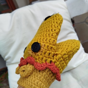 Kesztyűbáb, kézzel horgolt- oroszlán figurás, Játék & Sport, Bábok, Kesztyűbáb, Horgolás, MESKA