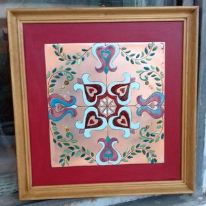 tűzzománc kép - otthon & életmód - dekoráció - spiritualitás - mandala - Meska.hu