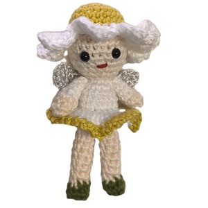 Amigurumi virág figura- margaréta - Meska.hu
