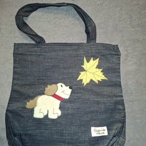 Kiskutyás shopper - Meska.hu