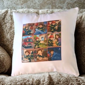 Egyedi párna saját képpel, névvel vagy mintával � 38x38 cm, Otthon & Életmód, Lakástextil, Párna & Párnahuzat, Forma párna, Decoupage, transzfer és szalvétatechnika, MESKA
