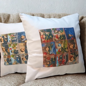 Egyedi párna saját képpel, névvel vagy mintával � 38x38 cm - otthon & életmód - lakástextil - párna & párnahuzat - forma párna - Meska.hu