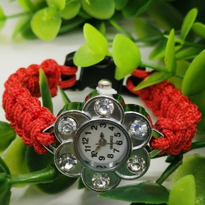 Paracord karkötős óra több színben  - ékszer - karkötő - fonott karkötő - Meska.hu