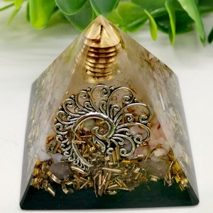 Főnix tündöklése -Orgonit-sungit piramis  - otthon & életmód - dekoráció - spiritualitás - orgonit piramis - Meska.hu