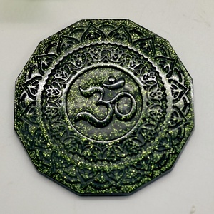 Mandala ragasztható shungit érme  - otthon & életmód - dekoráció - spiritualitás - orgonit piramis - Meska.hu