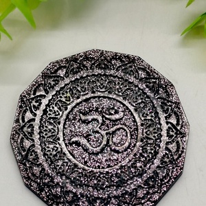 Mandala ragasztható shungit érme  - otthon & életmód - dekoráció - spiritualitás - orgonit piramis - Meska.hu
