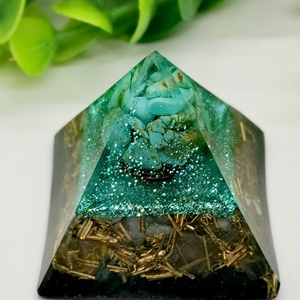 Jó  kommunikáció, bátorság, önbizalom- Sungit-Orgonit piramis, Otthon & Életmód, Dekoráció, Spiritualitás, Orgonit piramis, Mindenmás, MESKA