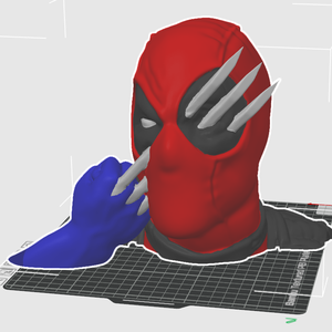 Deadpool és Wolverine szobor vagy füllhallgató tartó  - otthon & életmód - dekoráció - asztal és polc dekoráció - könyvszobor - Meska.hu