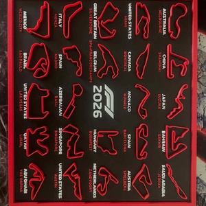 2026-os Formula 1 (F1) Versenynaptár, Otthon & Életmód, Dekoráció, Kép & Falikép, 3d képek, Újrahasznosított alapanyagból készült termékek, Mindenmás, MESKA