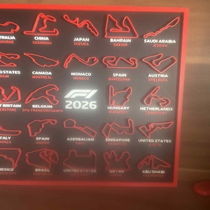 2026-os Formula 1 (F1) Versenynaptár - otthon & életmód - dekoráció - kép & falikép - 3d képek - Meska.hu