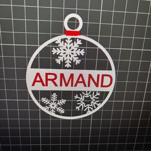 Karácsonyfadísz egyedi névvel vagy felirattal - karácsony - karácsonyi lakásdekoráció - karácsonyfadíszek - Meska.hu