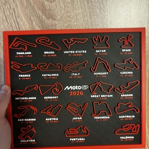 2026 Moto GP versenynaptár országgal és dátummal - otthon & életmód - dekoráció - kép & falikép - 3d képek - Meska.hu
