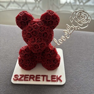 Valentin napi szerelem maci egyedi felirattal - Meska.hu